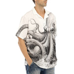 Hawaiian Shirt White Octopus Tentacles