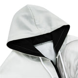 Men's Zip Up Hoodie White Octopus Tentacles