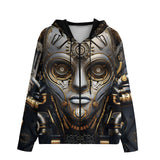 Men's Zip Up Hoodie Mechanical Apocalypse Industrial Art