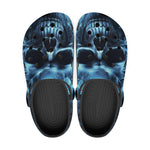 Classic Clogs Fantasy Blue Smoke Skull