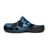 Classic Clogs Fantasy Blue Smoke Skull