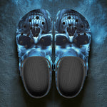 Classic Clogs Fantasy Blue Smoke Skull