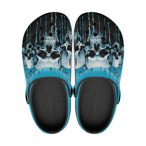 Classic Clogs Expressionistic Skulls Drips