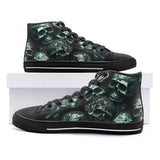 High-Top Canvas Shoes Fantasy Skulls