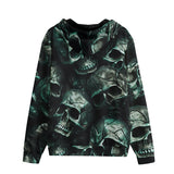 Men's Zip Up Hoodie Fantasy Skulls