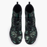 Casual Leather Chunky Boots Fantasy Skulls