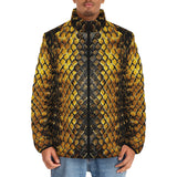 Down-Padded Puffer Jacket Golden Snake Scales