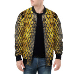 Bomber Jacket Golden Snake Scales