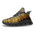 Sports Sneakers Golden Snake Scales