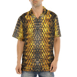 Hawaiian Shirt Golden Snake Scales