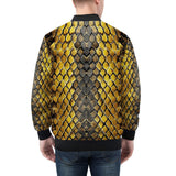 Bomber Jacket Golden Snake Scales