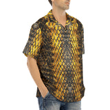 Hawaiian Shirt Golden Snake Scales