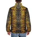 Down-Padded Puffer Jacket Golden Snake Scales