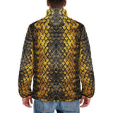 Down-Padded Puffer Jacket Golden Snake Scales