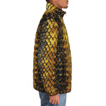 Down-Padded Puffer Jacket Golden Snake Scales