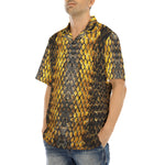 Hawaiian Shirt Golden Snake Scales