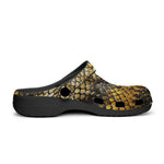 Classic Clogs Golden Snake Scales