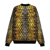 Bomber Jacket Golden Snake Scales