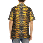 Hawaiian Shirt Golden Snake Scales