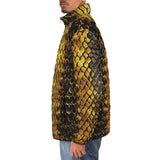 Down-Padded Puffer Jacket Golden Snake Scales