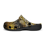 Classic Clogs Golden Snake Scales