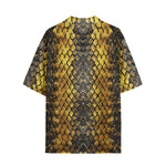 Hawaiian Shirt Golden Snake Scales