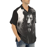 Hawaiian Shirt Gothic Lion Dark Night Moon