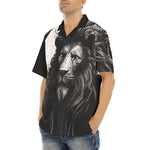 Hawaiian Shirt Gothic Lion Dark Night Moon