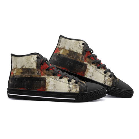 High-Top Canvas Shoes Modern Art Abstraction