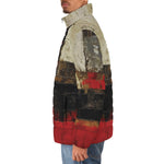Down-Padded Puffer Jacket Modern Art Abstraction