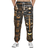 Men's Sweatpants Carved Wood African Patterns