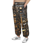 Men's Sweatpants Carved Wood African Patterns