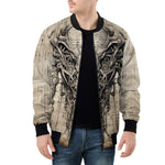 Bomber Jacket Grunge Vintage Biomechanical Art