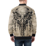 Bomber Jacket Grunge Vintage Biomechanical Art