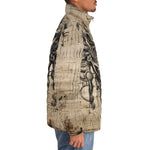 Down-Padded Puffer Jacket Grunge Vintage Biomechanical Art