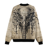 Bomber Jacket Grunge Vintage Biomechanical Art