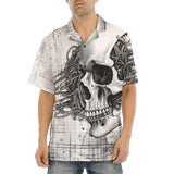 Hawaiian Shirt Robot Skull Pencil Steampunk