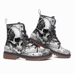 Leather Boots Robot Skull Pencil Steampunk