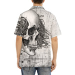 Hawaiian Shirt Robot Skull Pencil Steampunk