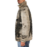 Down-Padded Puffer Jacket Pencil Steampunk Art