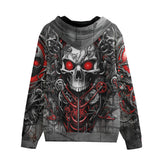 Men's Zip Up Hoodie Fantasy Skull Mechanical Gears