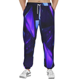 Men's Sweatpants Abstract Blue Polygons Geometric