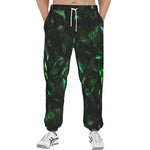 Men's Sweatpants Green Crystal Geometric Abstraction