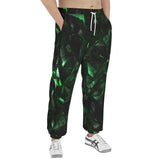 Men's Sweatpants Green Crystal Geometric Abstraction