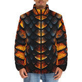 Down-Padded Puffer Jacket Golden Dragon Skin