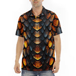 Men's Polo Shirt Golden Dragon Skin