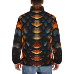Down-Padded Puffer Jacket Golden Dragon Skin