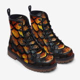 Leather Boots Golden Dragon Skin