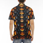 Men's Polo Shirt Golden Dragon Skin