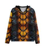 Men's Zip Up Hoodie Dragon Scales